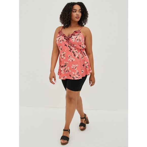 Torrid Georgette Ruffle Front Cami NWOT Size 2 - Picture 1 of 9